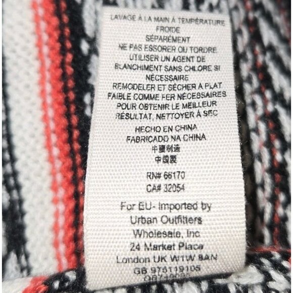 Free People Sweater Dress Medium Faero Balloon Sleeve Wool Nordic Fair Isle - Picture 9 of 9